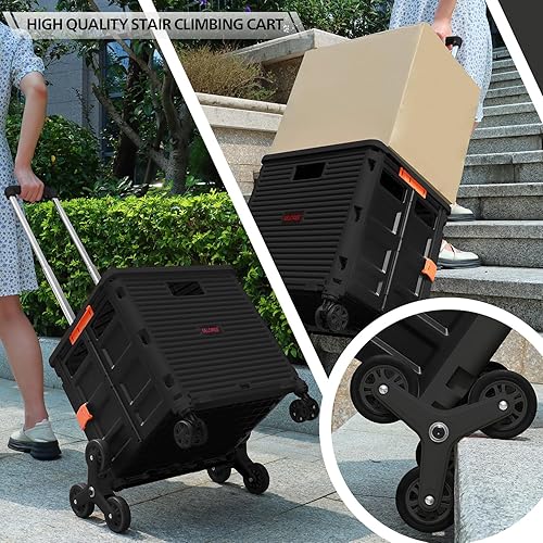 Vista 3 de Ruedas de Repuesto para Subir Escaleras para Carrito de Compras y Lavandería, Ruedas para Subir Escaleras de Carrito de Compras Triangular Trolley