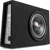 Vista 10 de BELVA BPKG110v2 - Subwoofer para automóvil de 500 W de 10 pulgadas con carcasa con puerto, amplificador monobloque, kit de cableado y perilla