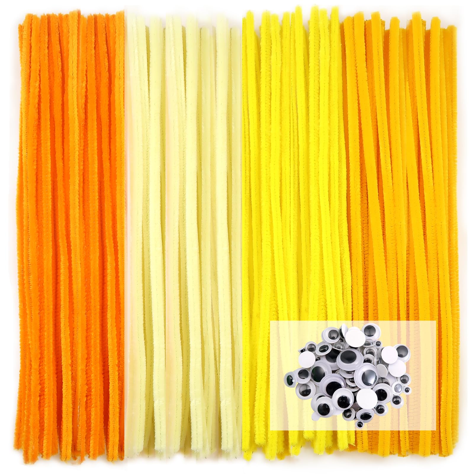 400 Pièces Chenilles Loisirs Creatifs De Noël,Cure Pipe Chenille Tiges De Fils Chenille Colores Cure Pipes Cleaner Les Batons De Tiges De Chenille Comprennent Rougevertblanc Et Orange
