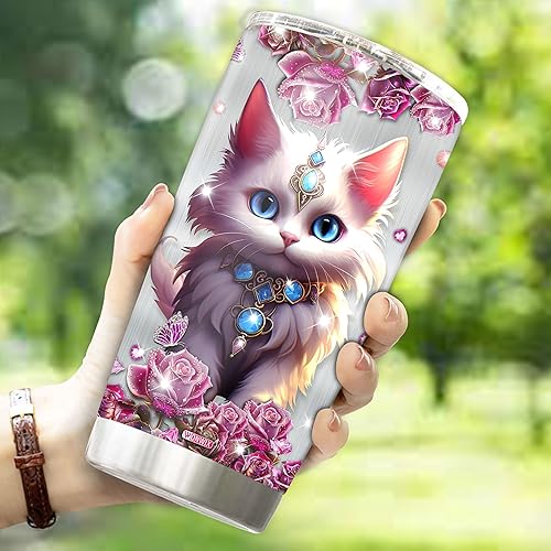 Miniatura 3 de Taza de café personalizada para gatos, regalos para mujeres, mamá, hija, gatos, botella de agua, día de la madre, cumpleaños, Navidad, San Valentín,