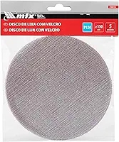 MTX Disco de Lixa com Velcro P120 (150 mm), 5 Peças, Lixa Abrasiva de Alta Resistência para Madeira, Metal e Diversas Superfícies