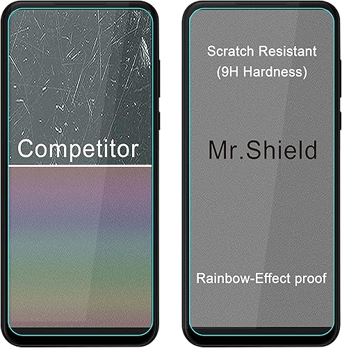 Miniatura 5 de Mr.Shield [Paquete de 3] Diseñado para Motorola MOTO G Play (2023) [Versión de protección de la cámara] [Vidrio templado] [Vidrio japonés con dureza