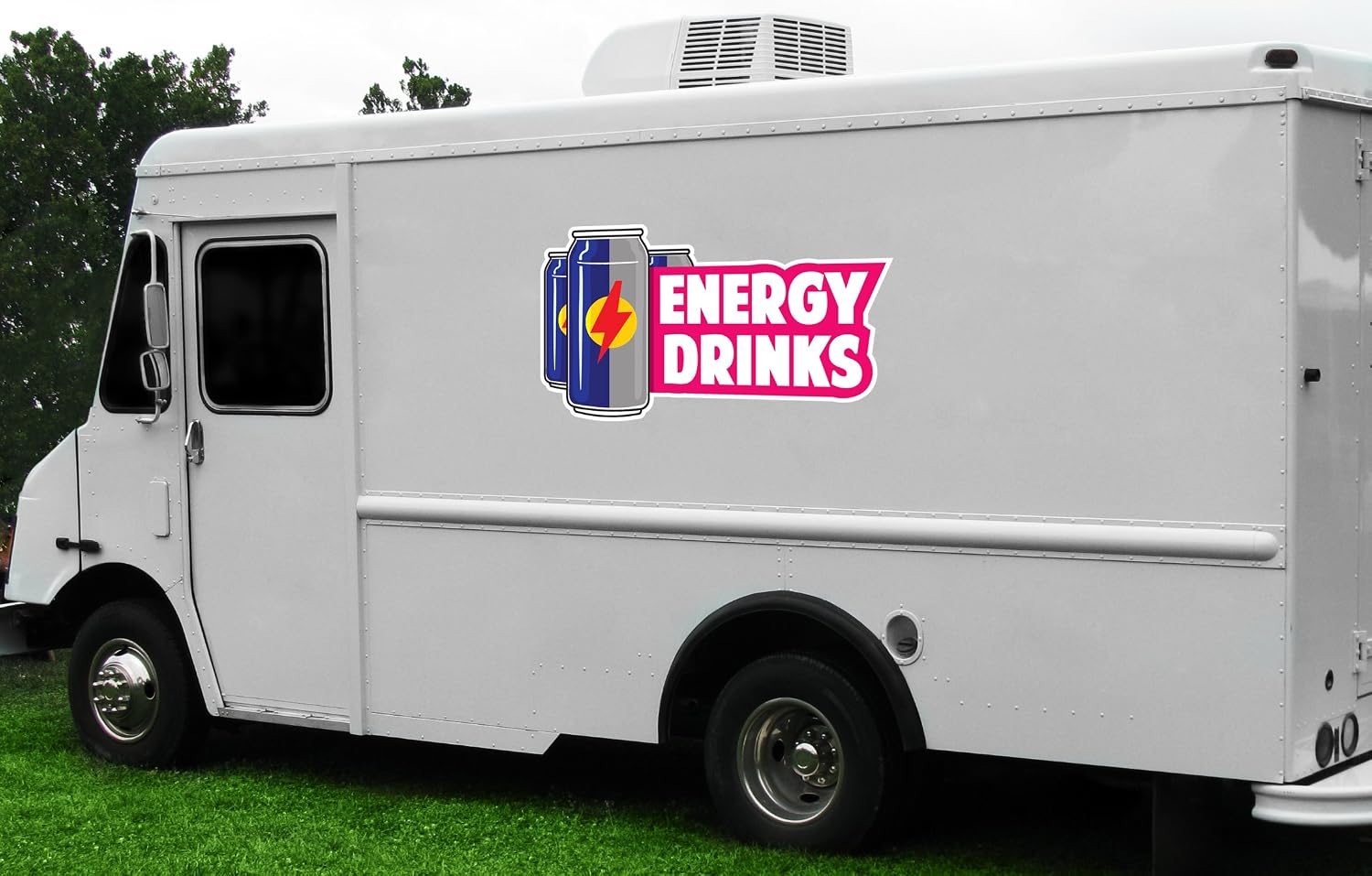 Energy Drinks 36" Concession Decal Sign cart Trailer Stand Sticker Equipment
