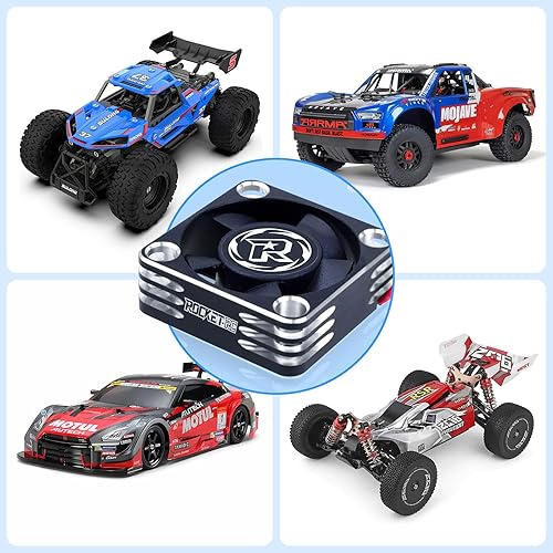 Miniatura 7 de Surpass Hobby Ventilador de refrigeración RC de 30 mm Disipación de calor 28000RPM Ventilador de refrigeración ESC para auto RC Turbo Esc A3 de 18,