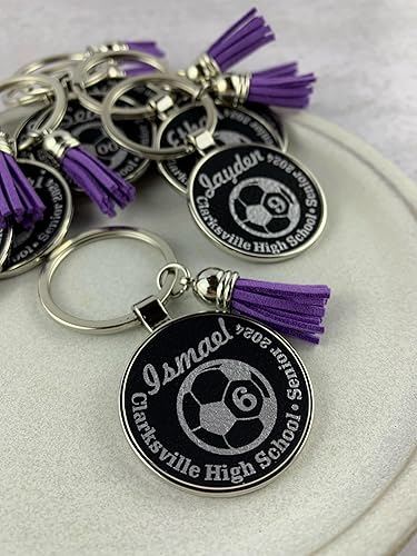 Miniatura 9 de Regalos de fútbol para personas mayores, llavero de fútbol senior, regalo de noche de fútbol para personas mayores, llavero de fútbol, regalos de