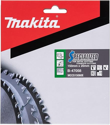 Miniatura 2 de Makita A-96110 60T Hoja de sierra con punta de carburo de acero inoxidable, 5-78 pulgadas