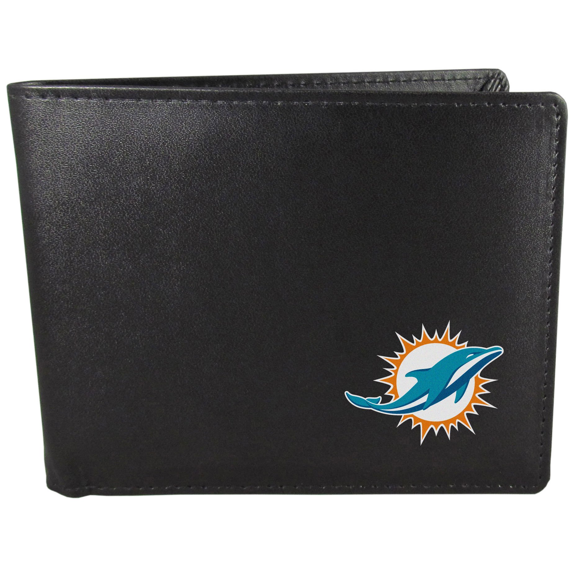 Siskiyou NFL Sports Mens Miami Dolphins Bi-fold Wallet One Size Black