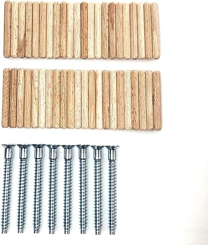 Miniatura 3 de ReplacementScrews Kit de hardware compatible con IKEA KALLAX 2 x 4 estante 202.758.85 - Todos los tornillos (104321) y clavijas (101339)