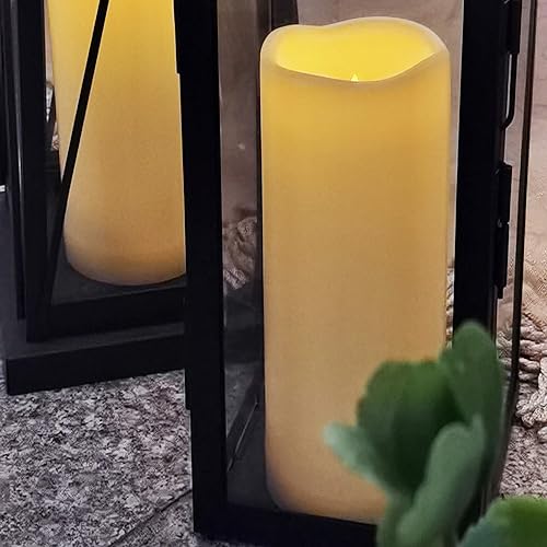 Miniatura 9 de Velas de pilar LED sin llama impermeables para exteriores con temporizador funciona con pilas de plástico grandes luces eléctricas decorativas para