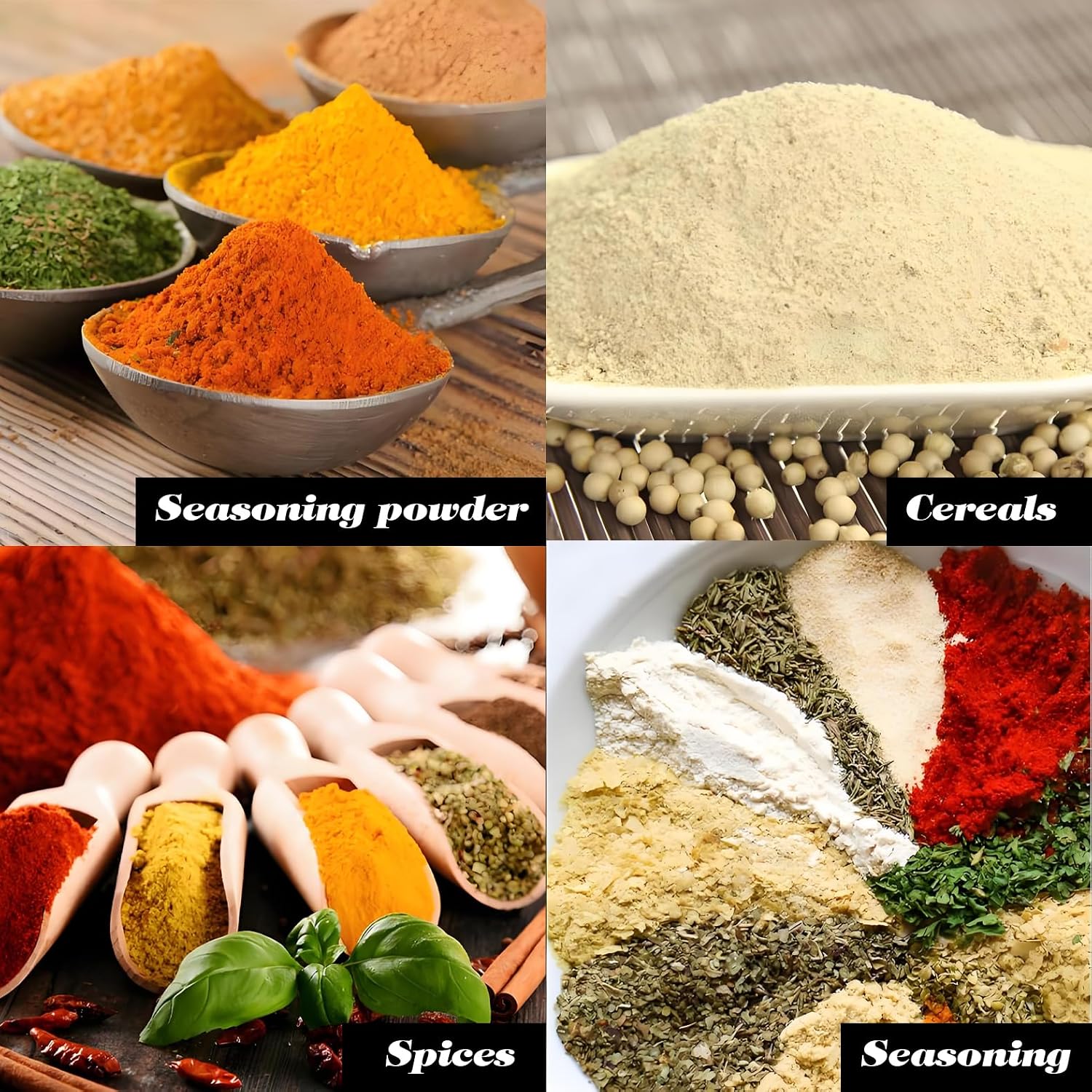 8Pcs Plastic Seasoning Containers, 3.4 Oz Portable Spice Jars