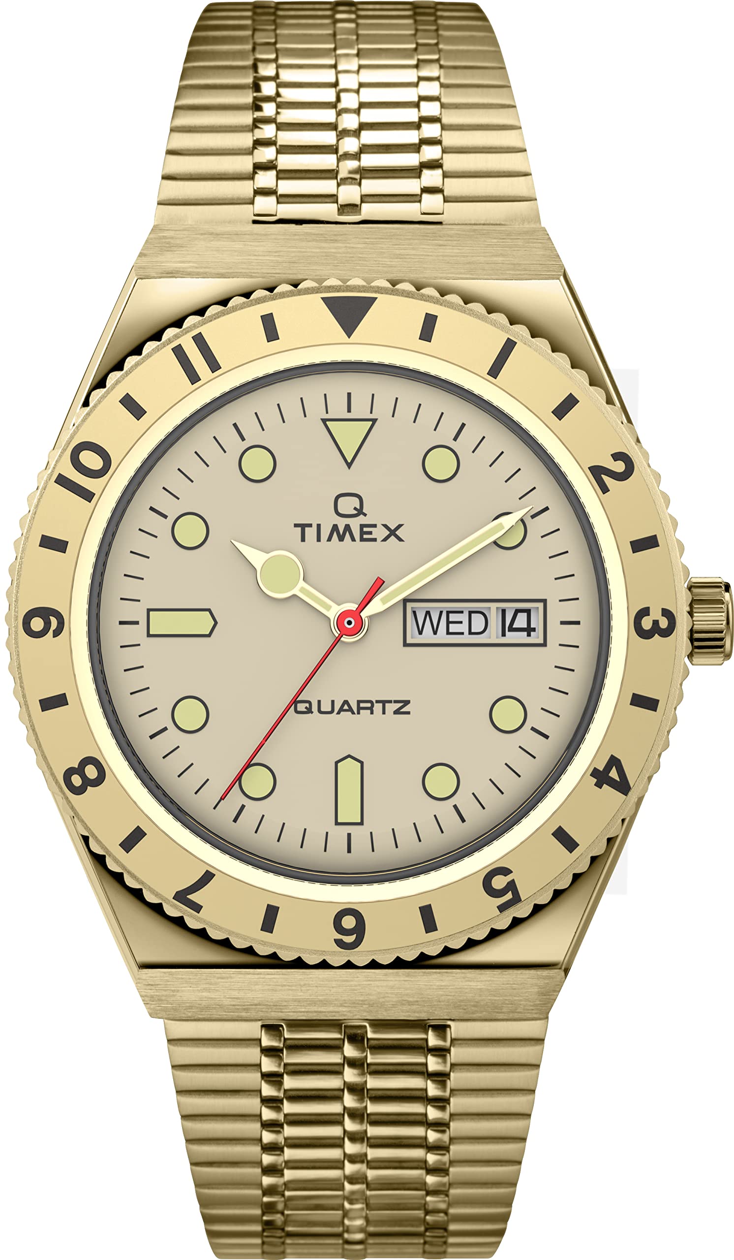 TIMEX 3 Hands Mens Analog Beige Dial Coloured Quartz Watch, Round Dial with 38 mm Case Width - TW2V18700U9 (B0C1K7G3S6) Amazon Price History, Amazon Price Tracker