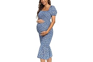 Floral Bodycon Maternity Dress