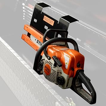 MAXXTUFF Heavy-Duty Truck Toolbox/Wall SpeedRaxx Chainsaw Holder, Model MTU105