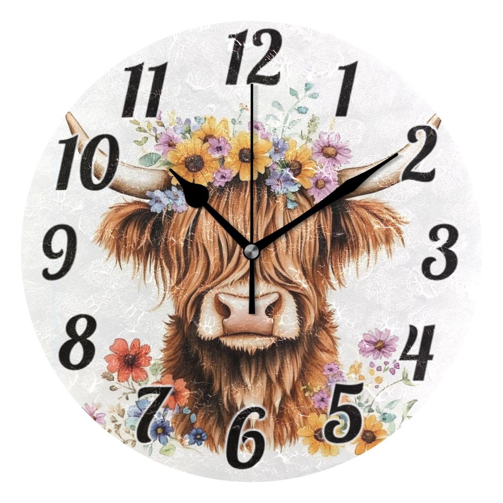 Horloge murale sans tic-tac ALAZA pour stopper les bruits de nuit