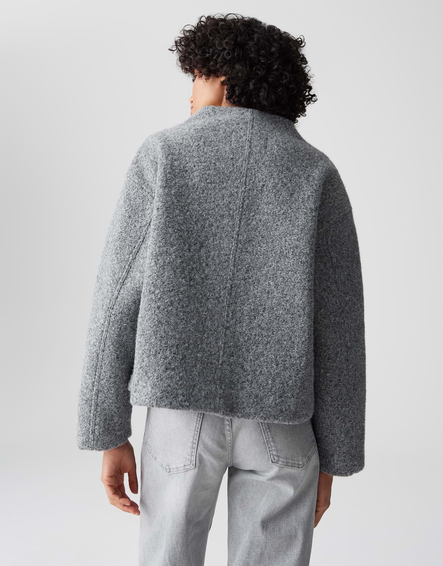 OPUS Damen Jacke | HURLIE Regular Boxy Boucléjacke