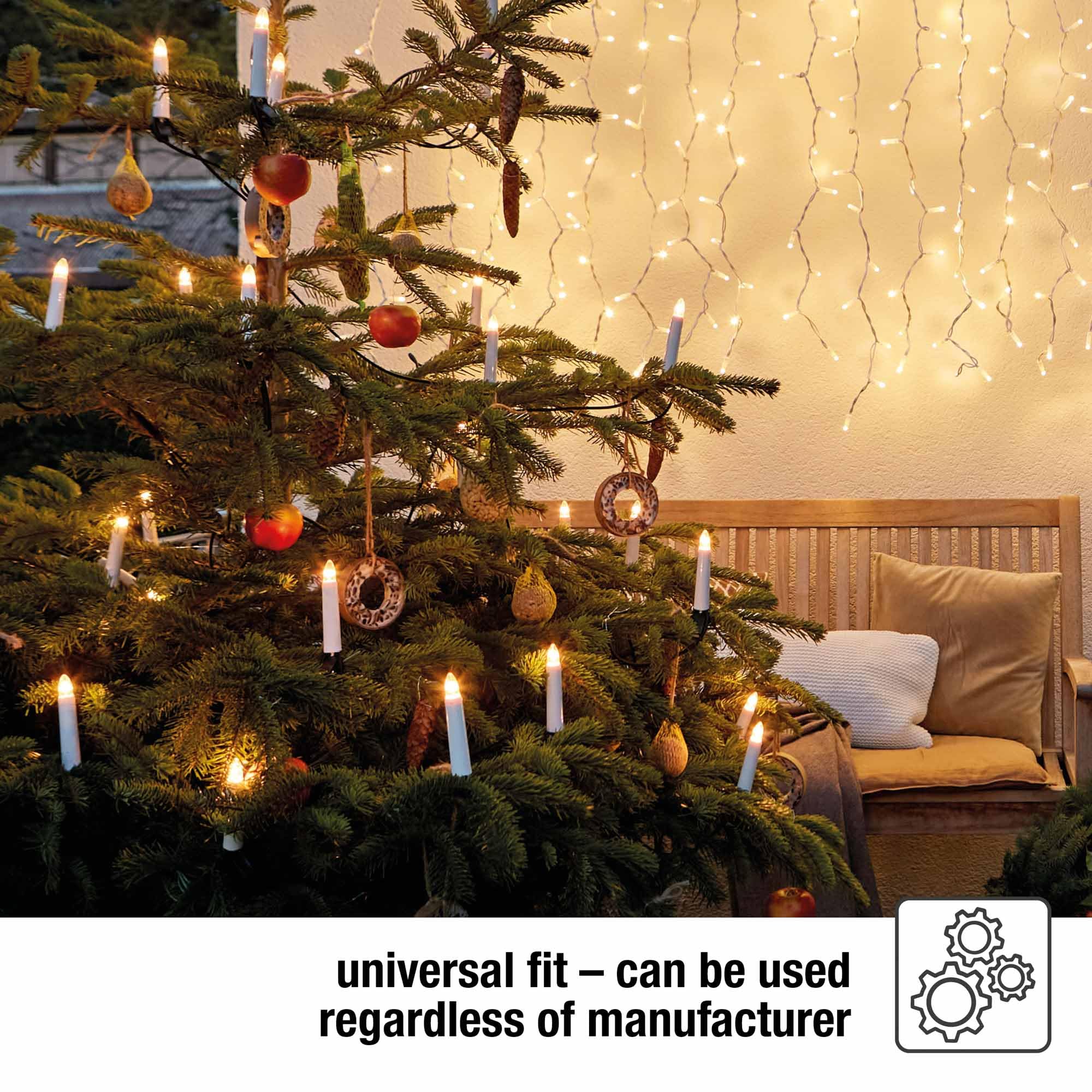 hellum Zapasowe świece LED filament 12 V 0,5 W do łańcuchów świetlnych i łuku świetlnego, 3 sztuki świec ryflowanych E10 (Ø 10 mm) pasują do 20 punktów świetlnych, 17 lumenów, zapasowe świece, łańcuch