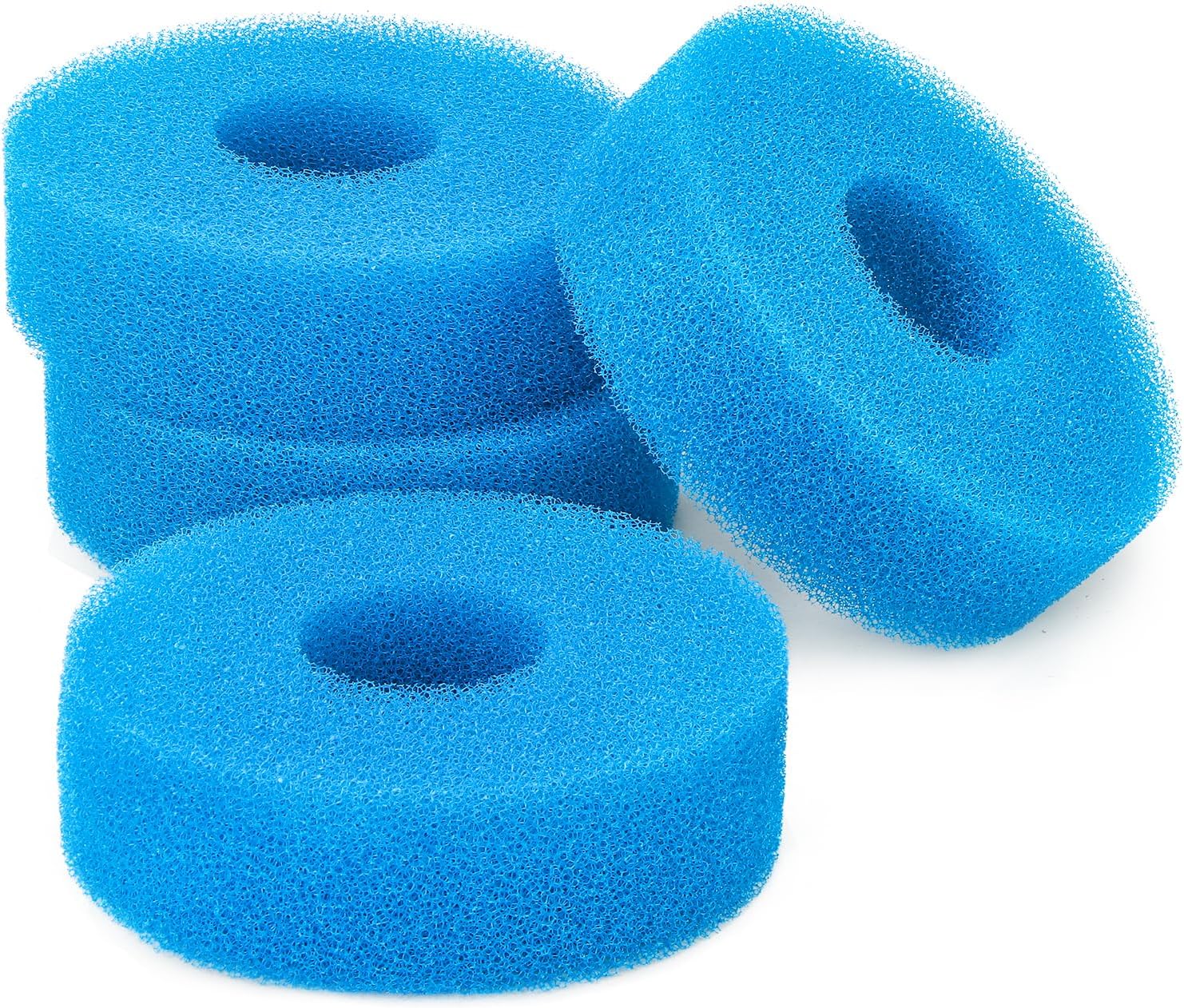 LTWHOME Blue Foam Sponge Filter Set Pond Filtration 25PPI Compatible with Laguna Pressure Flo 5000/1400 Filter(Pack of 4)
