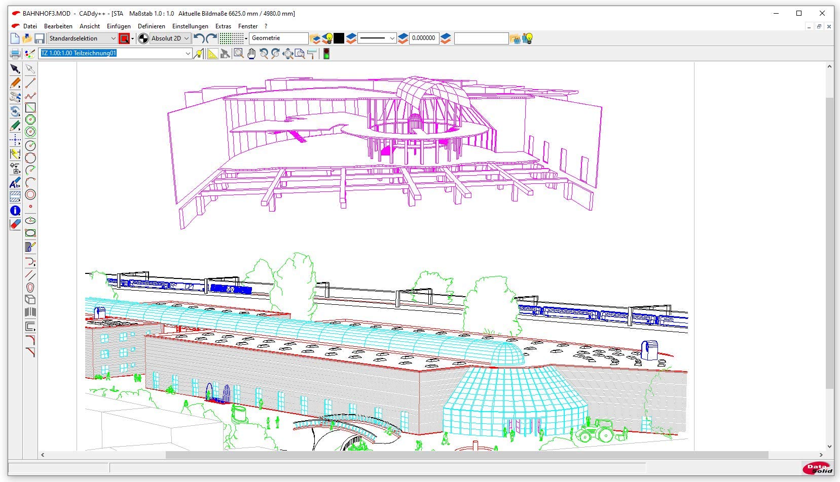 BeckerCAD 12 3D PRO - Profi-CAD-Software und 3D-Zeichenprogramm für Architektur, Maschinenbau, Modellbau und Elektrotechnik - kompatibel mit AutoCAD - Programm für Windows 11, 10, 8, 7