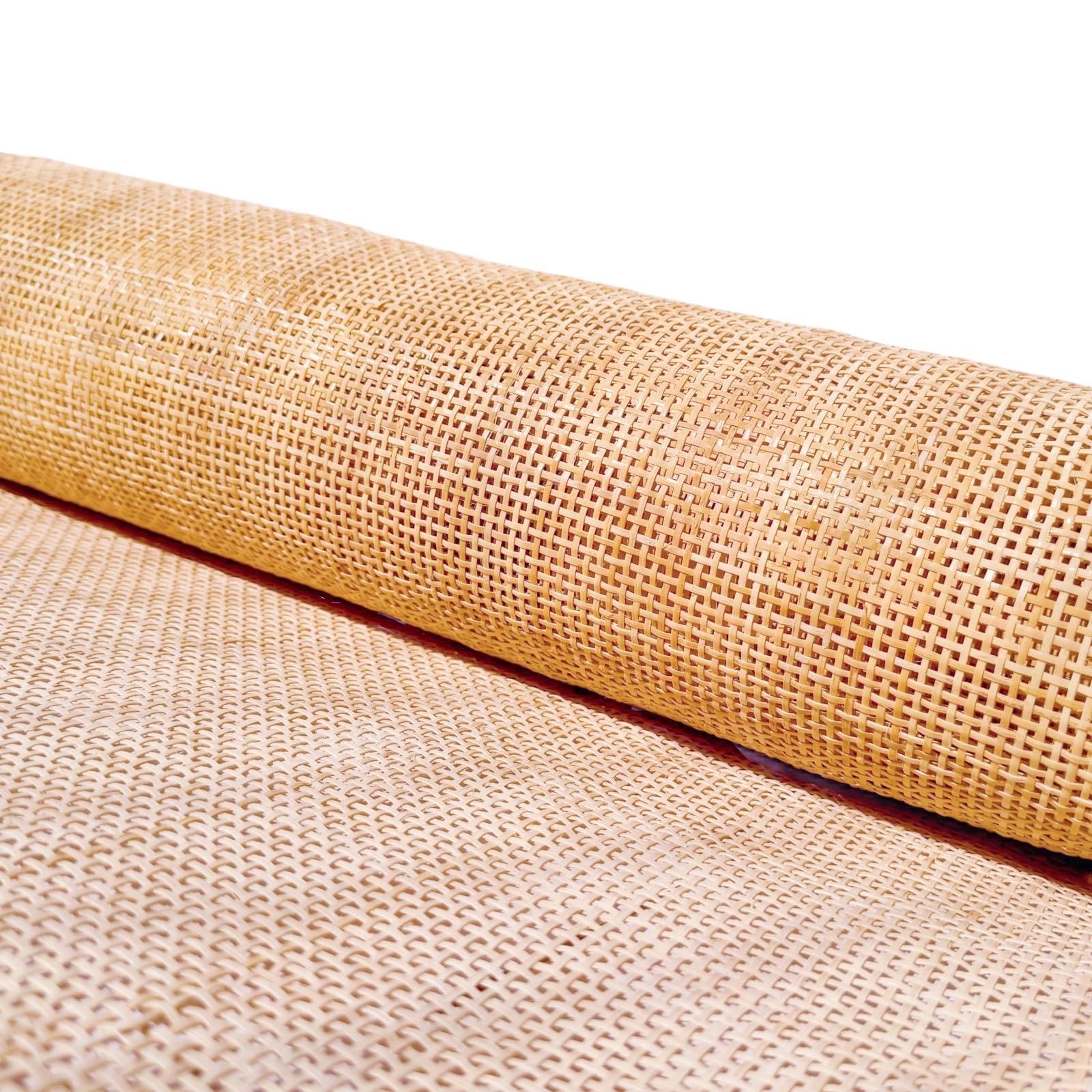 Natürliches Rattan, Wiener Geflecht Meterware, Wiener Geflecht Rattan Meterware, 60 x 250cm Rattan Geflecht, Rattan-Gurtband lampenschirm Rattan Rolle, Cane webbing DIY Deko Stuhl Upcycling-Möbel