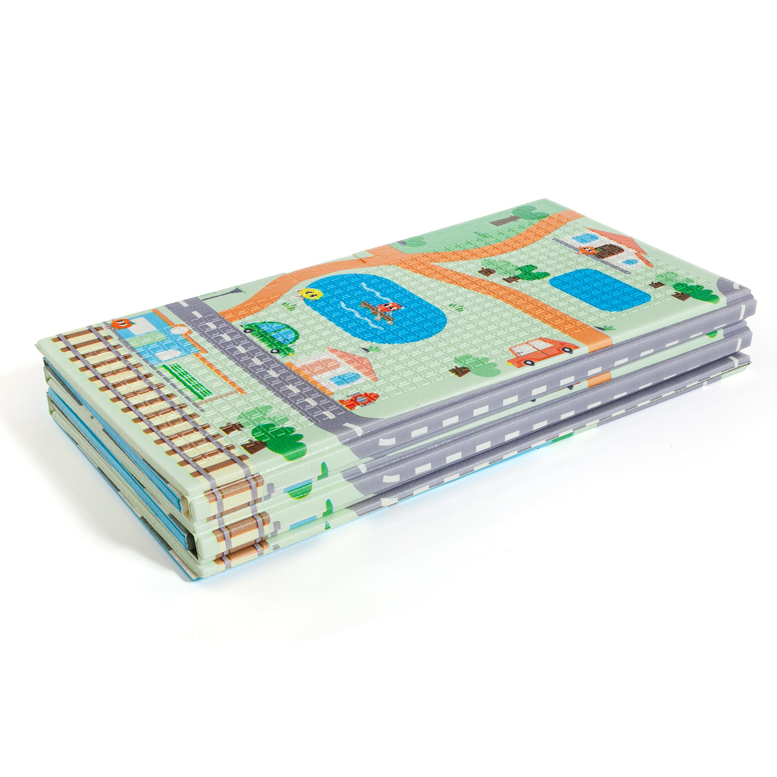 MOLTO | Tappeto gioco reversibile XXL 150x200 cm – Design Gusy Light con stampa per bambini – Tappeto per neonati antiscivolo, pieghevole e imbottito – Da 0 mesi