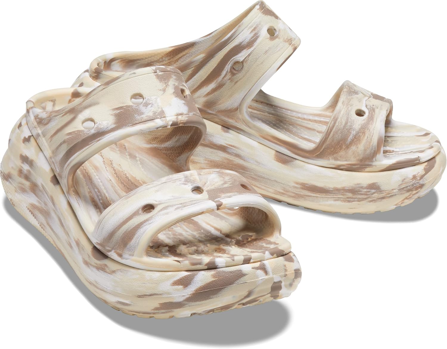 Crocs unisex-adult Crush Marbled Sandal