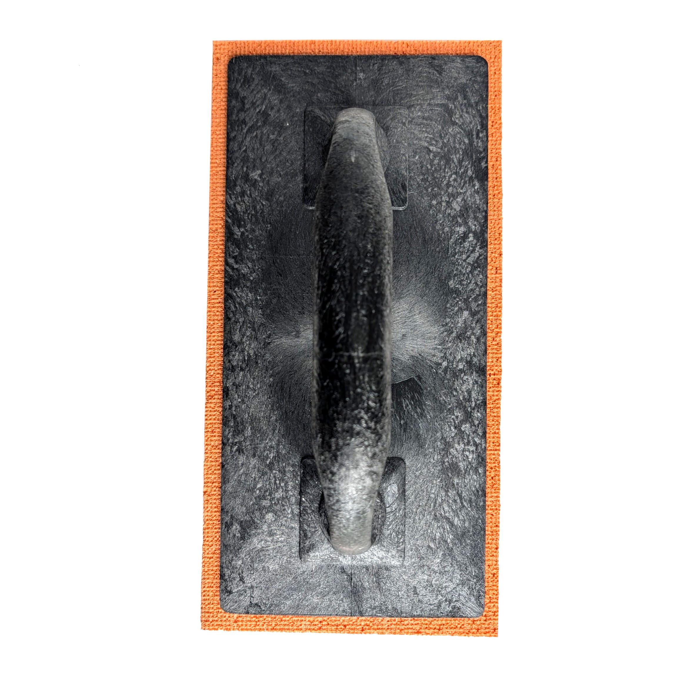 2 x Orange Gummischwamm Schwimmer 280 x 140 x 18 mm Gummi mittlere grobe Textur Schwamm Verputzen Rendering Skimming (2)