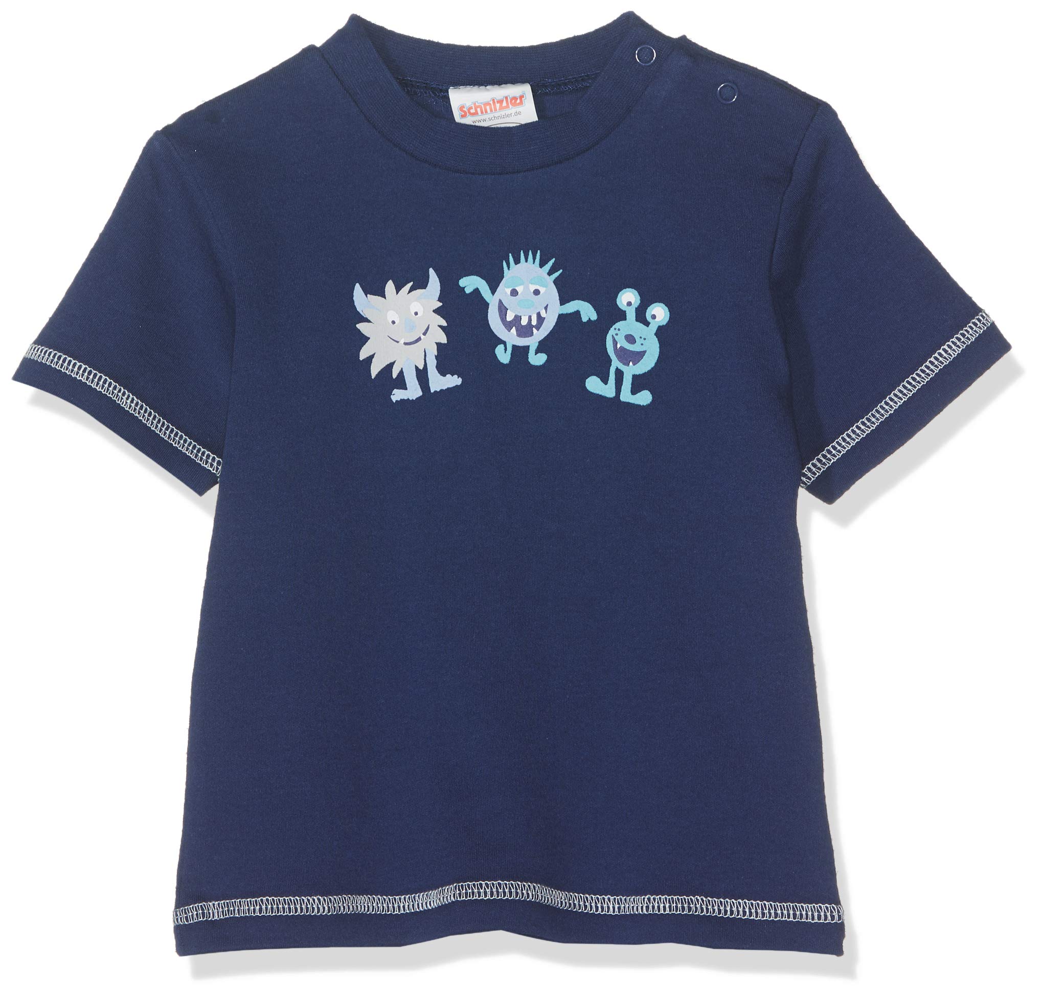 Schnizler Baby Boys' Interlock Little Monster Sleepsuit