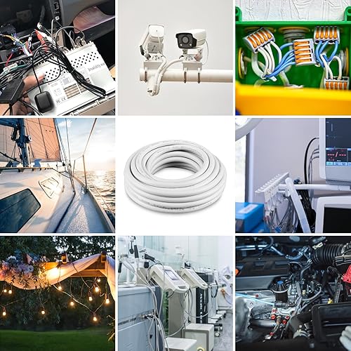 Miniatura 7 de Cable de calibre 18 de 20 pies, 4 conductores, cable eléctrico de 18 AWG, cable de cobre estañado trenzado sin oxígeno 184, cable de bajo voltaje