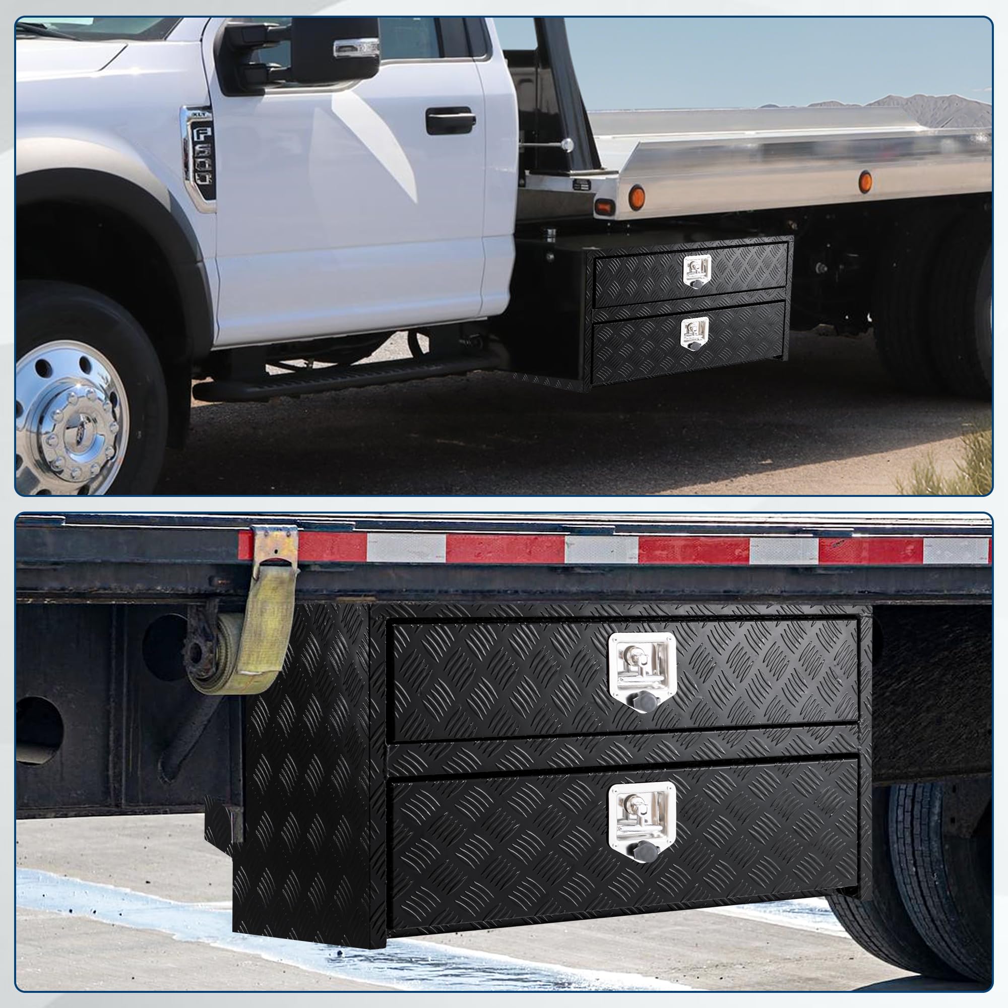 Garvee 36 * 18 * 20 Heavy Duty Aluminum Truck Tool Box, van Boxes Storage