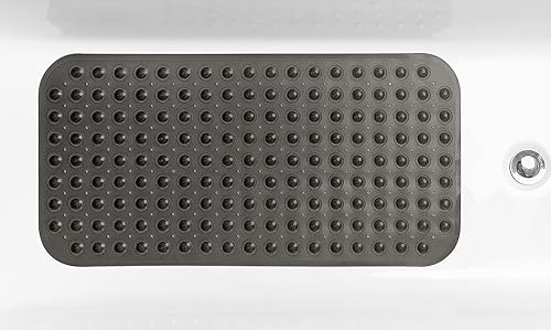 Miniatura 13 de Tapete grande antideslizante para bañera y ducha de 31 x 16 pulgadas (solo bañeras suaves/sin textura), seguro, limpio, lavable a máquina, agarre y