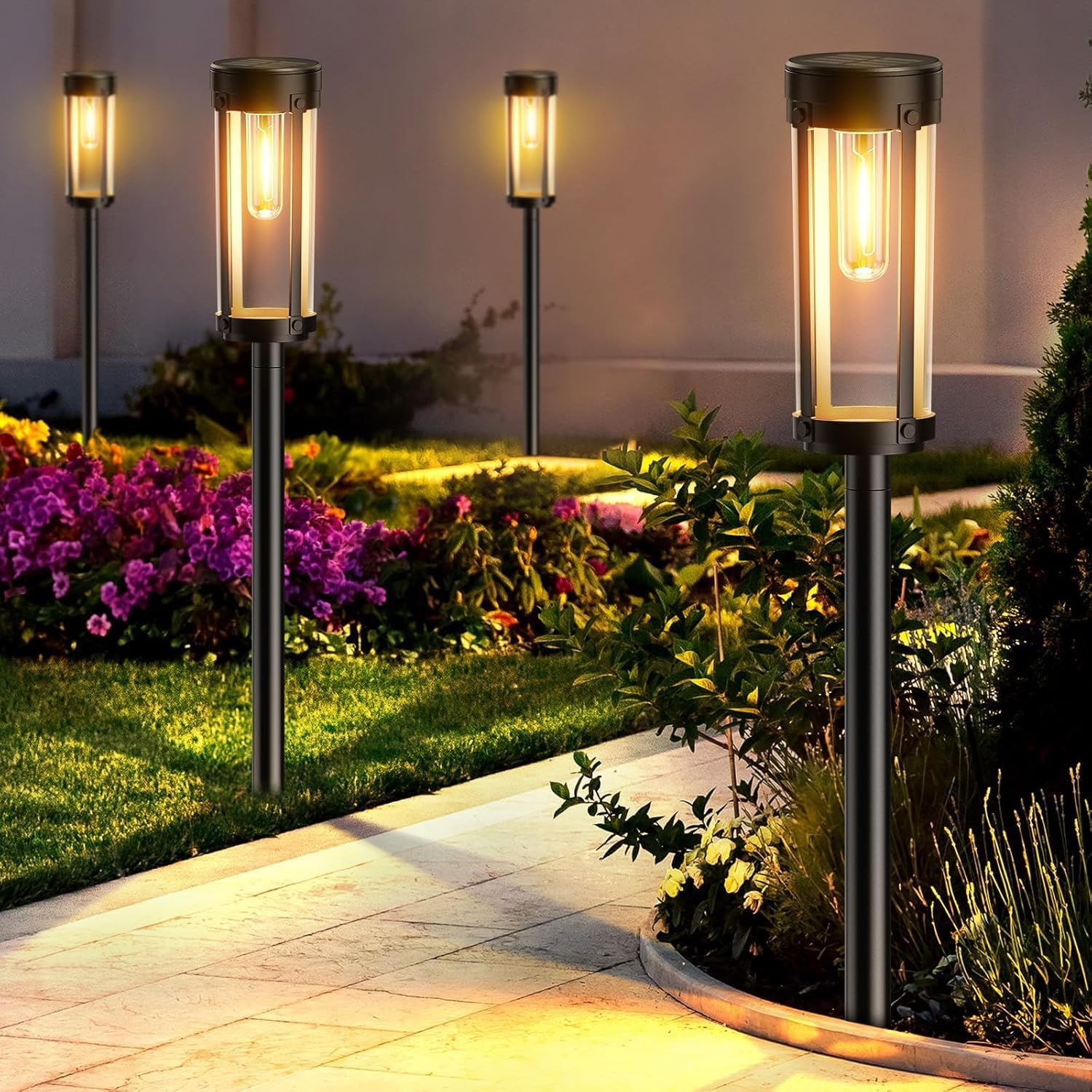 FOX & FERN New Imported Outdoor Solar Pathway Lights (Pack of 2) Bright Warm White Garden Lights Outside, Landscape Lights, Walkway,Path, Yard, Patio GAXLTD267 (B0CM9LSYJG) Amazon Price History, Amazon Price Tracker