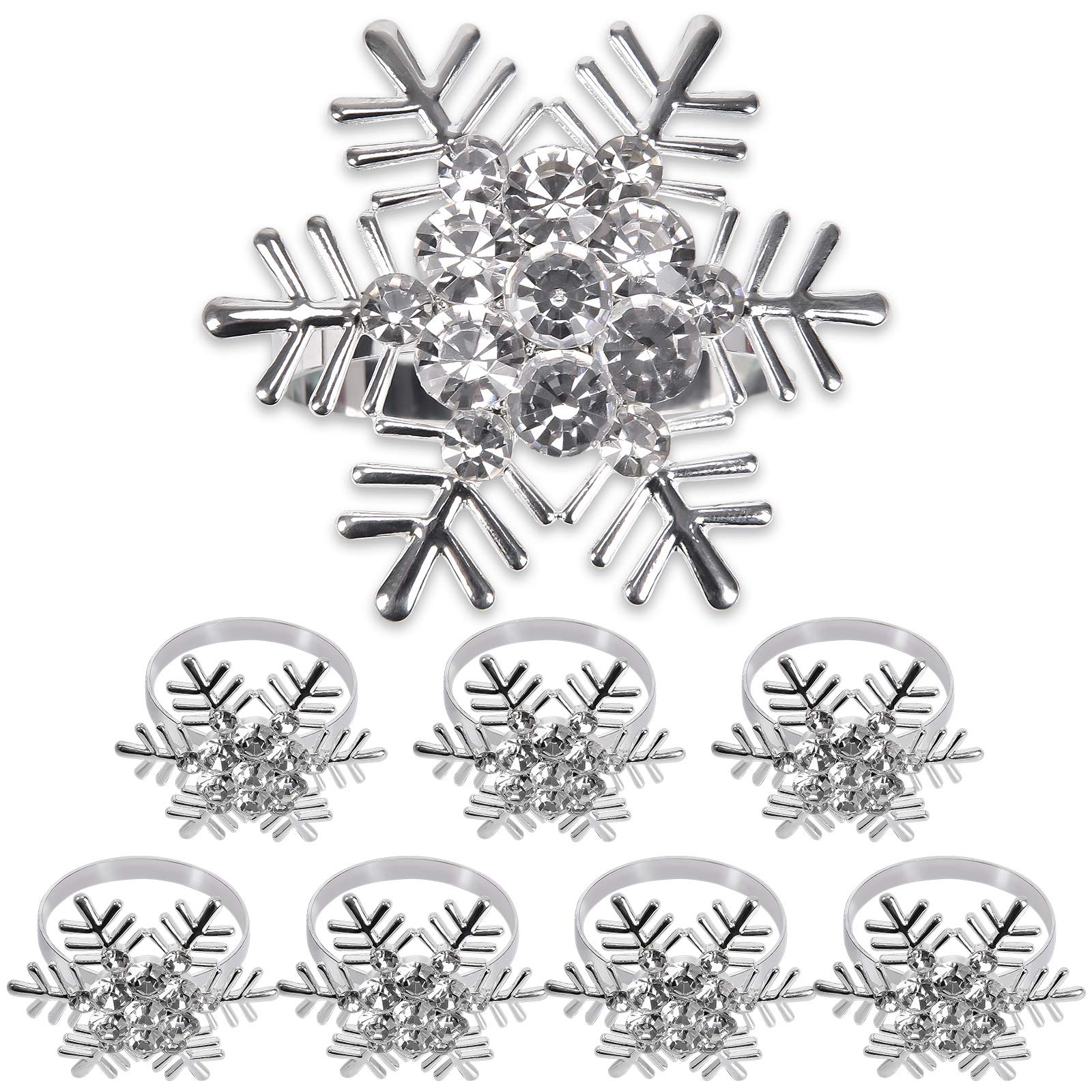 Portatovaglioli, Portatovaglioli Natalizi Set di 8, Portatovaglioli Natalizi Tavoli da pranzo Anelli for Natale, Ringraziamento, Matrimoni, raduni Fa Decorazione della tavola /2652