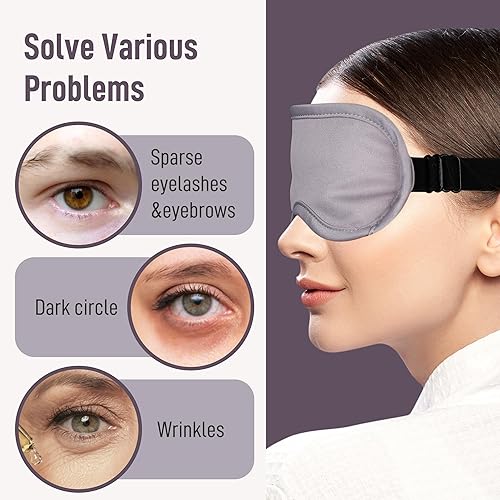 Miniatura 2 de Paquete de aceite de ricino para ojos, máscara de ojos, reutilizable, orgánico, paquete de aceite de ricino para pestañas escasas y cejas, arrugas,