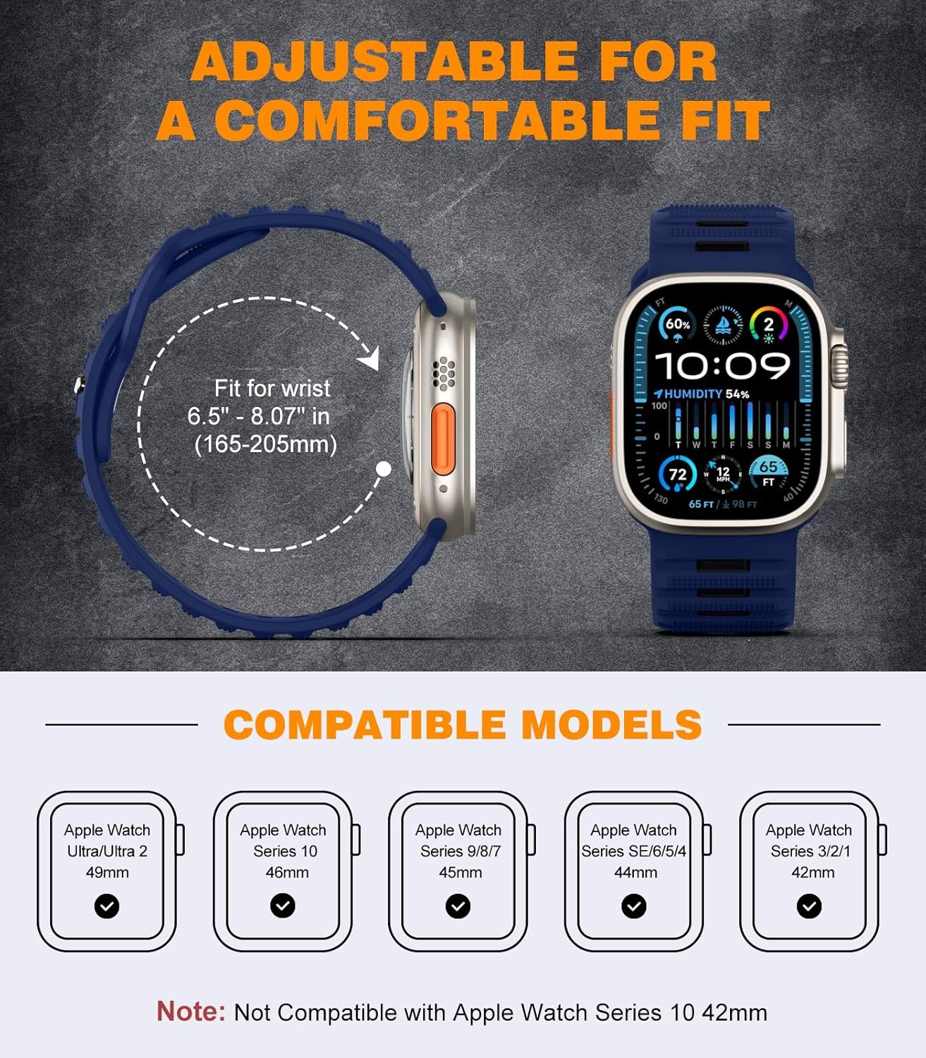 MoKo スポーツバンド 4本パック Apple Watch Ultra 2/Ultraバンド 49mm 46mm 45mm 44m