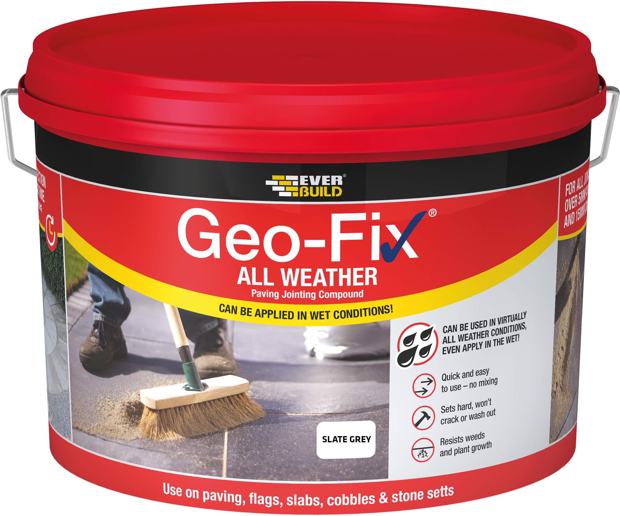 Geo-Fix All Weather Paving Joint Compound, Grey, 14 kg