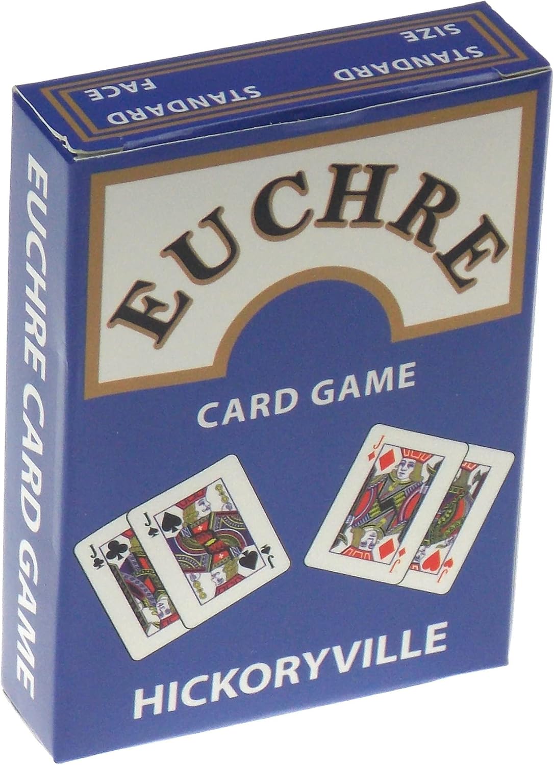 Hickoryville Euchre Playing Cards Bundle - 2 Euchre Decks in 1 Box with 2 White Suit Marker Dice