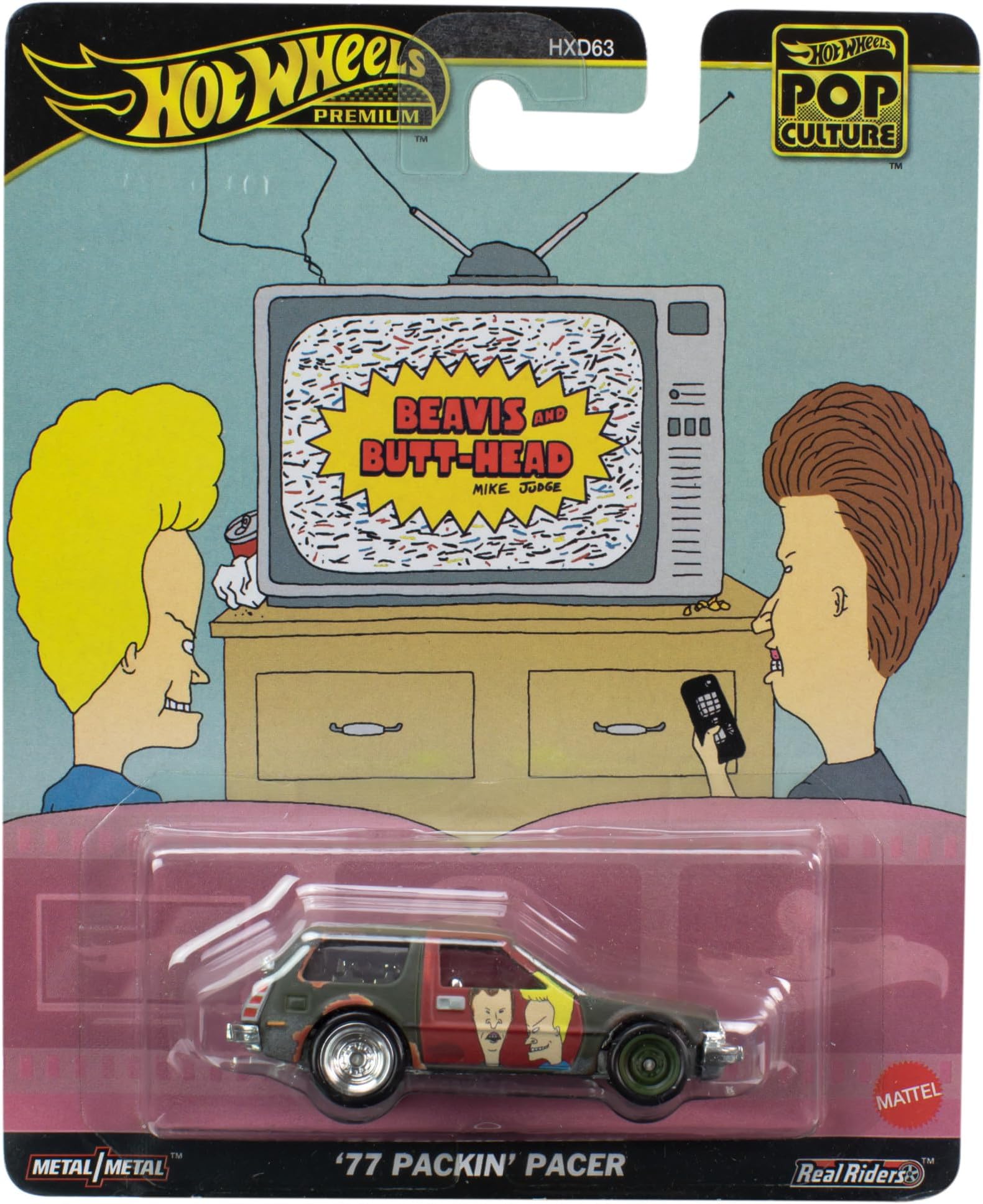 Beavis 77 Packing Pacer Car Model – Die Cast Scale 1:64 – Length 7 cm – HVJ43 – Pop Culture Series