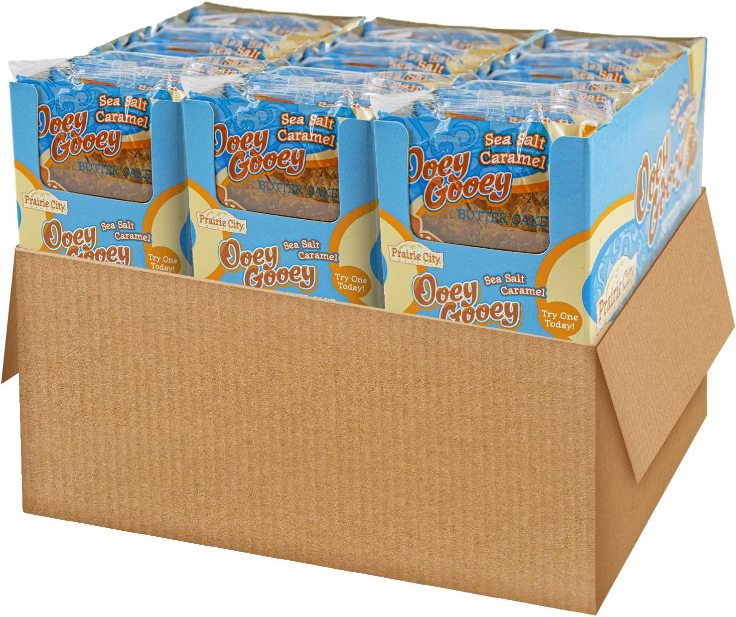Prairie City Bakery Sea Salt Caramel Ooey Gooey Butter Cake, 2 Ounce - 60 per case.