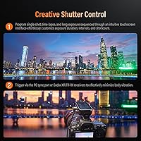Vista 7 de Godox X3PRO-C X3PRO C Disparador de flash inalámbrico para Canon TTL 2.4GHz HSS incorporado Blueetooth App Control Pantalla táctil LCD Función TCM