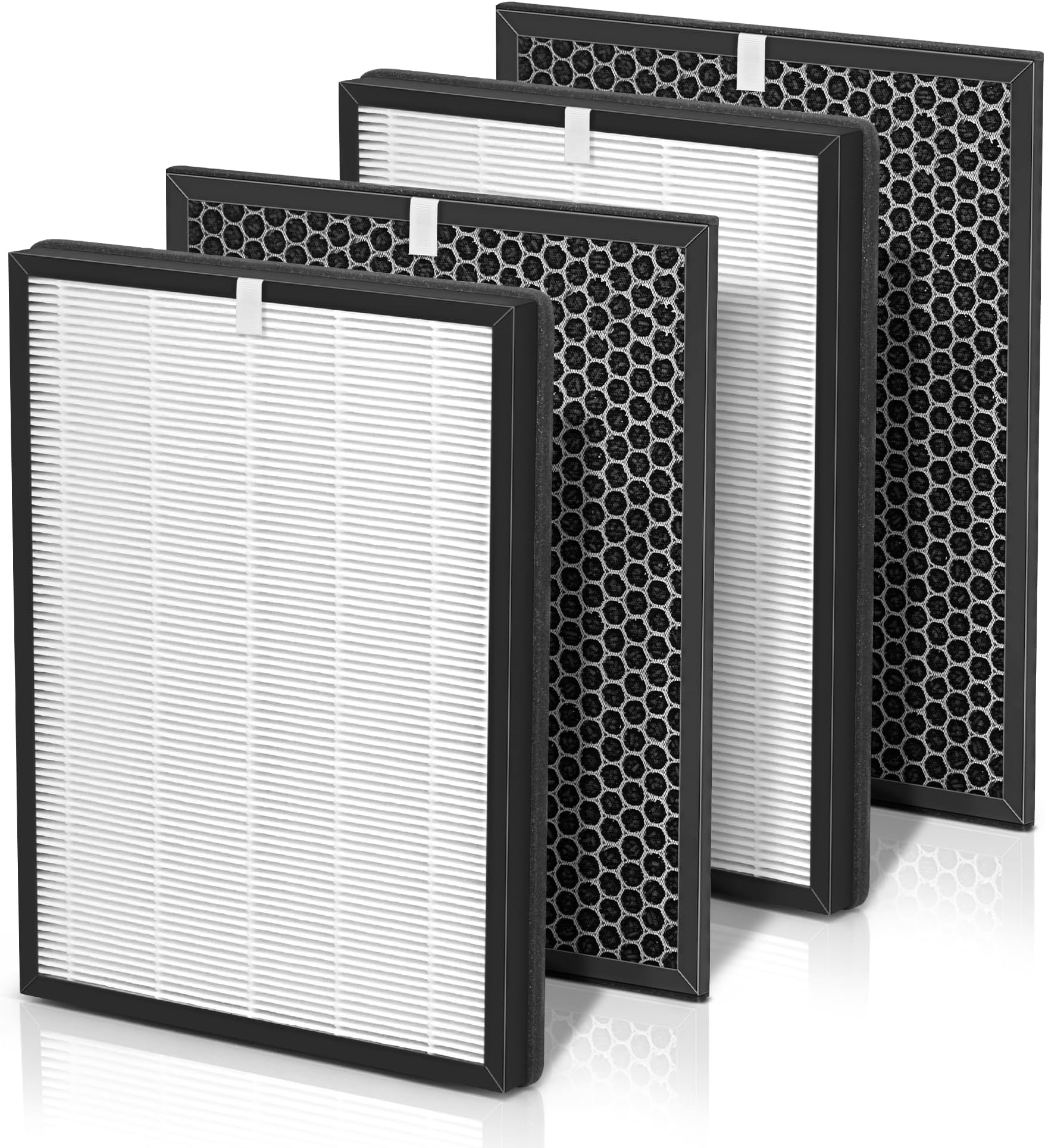 [2 SETS] FY1410 Replacement Filter Set Compatible with Philips Purifiers FY1410 HEPA Filter Replacement Model FY1413, AC1215/1213/1212/1216, 2 Stages H13 True HEPA Air Cleaner for Home, Remove Odor