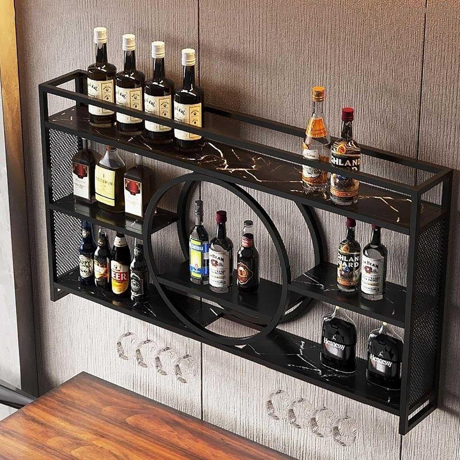 Wayfair Tier Wine Rack Organizer Hanging Bottle Glass Holder