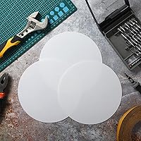 Vista 4 de Sosation 6 piezas de placa de techo cubierta de agujero de pared, placa plana de plástico en blanco con 48 piezas de cinta adhesiva de doble cara