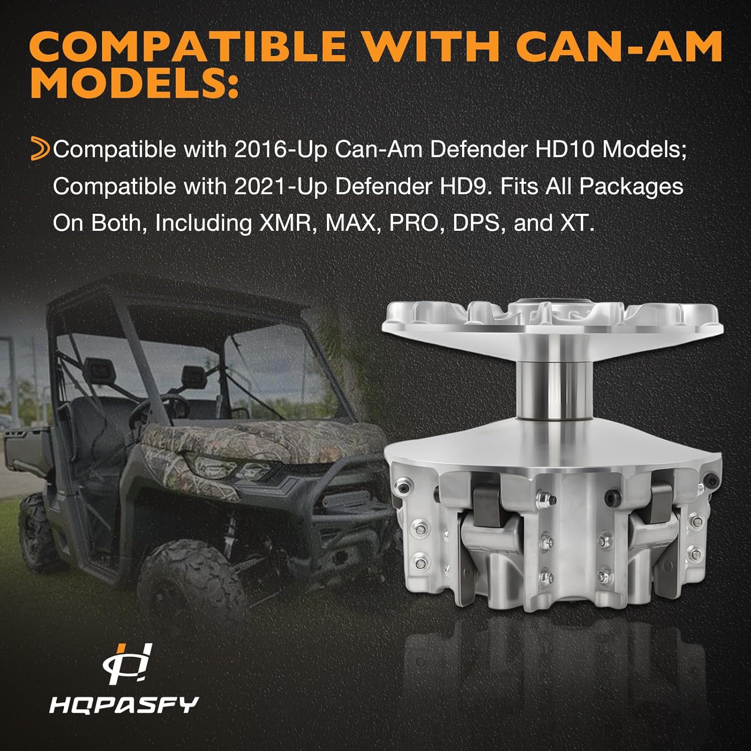 Primary Clutch Compatible with 2016-Up Can-Am Defender HD10, 2021-Up Defender HD9 Heavy Duty Clutch with Puller, Replace# 420280608, 42028060