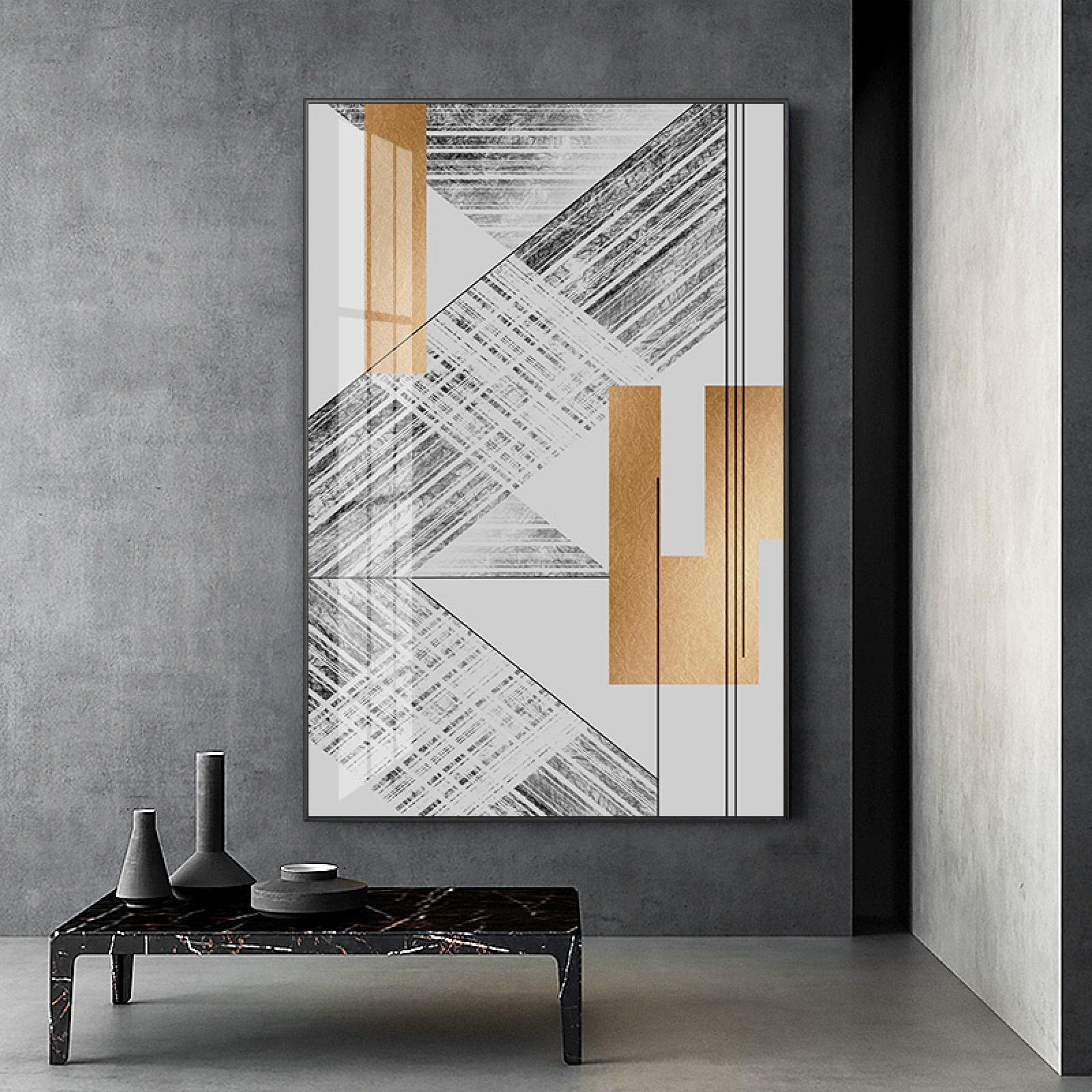 Décor Affiches et Gravures de Qualité Musée en Style Abstrait Monochrome - 8