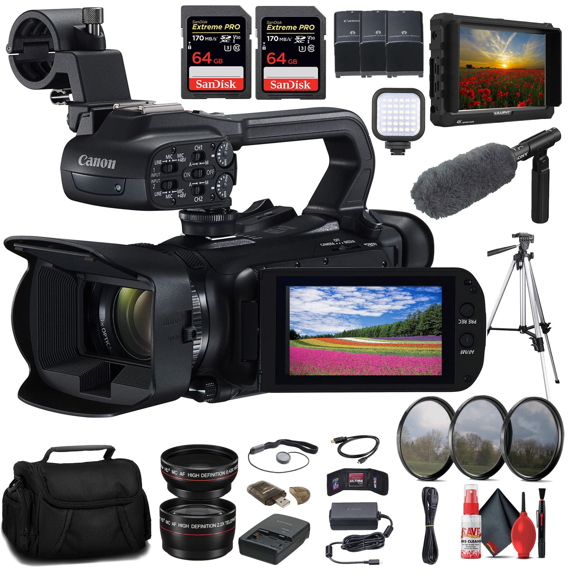 Canon 4K ビデオカメラ Amazon.com : Canon XA65 (Renewed) : Electronics