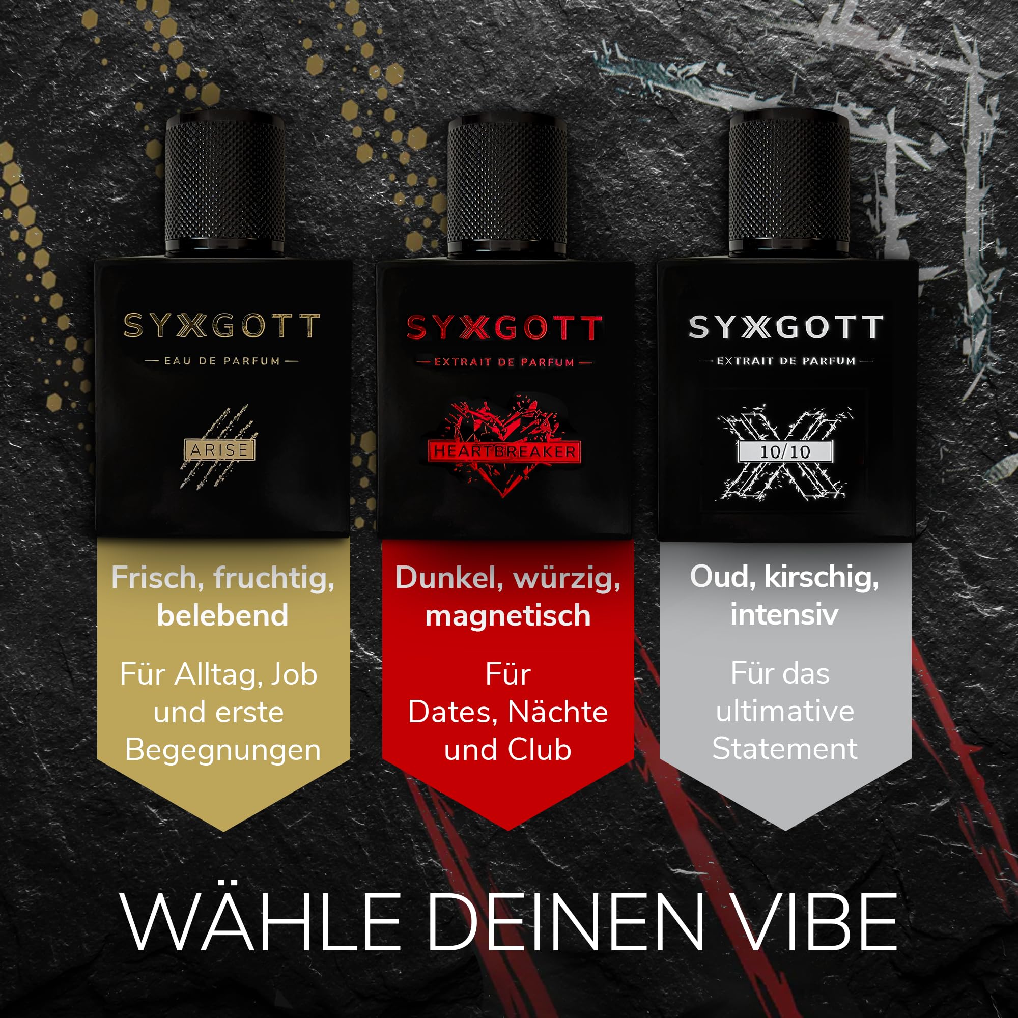 SYXGOTT ARISE Männerparfum mit Pheromon Öl | Eau de Parfum für Herren | Parfumprobe gratis | frisch und fruchtig | perfekter Frühling & Sommerduft
