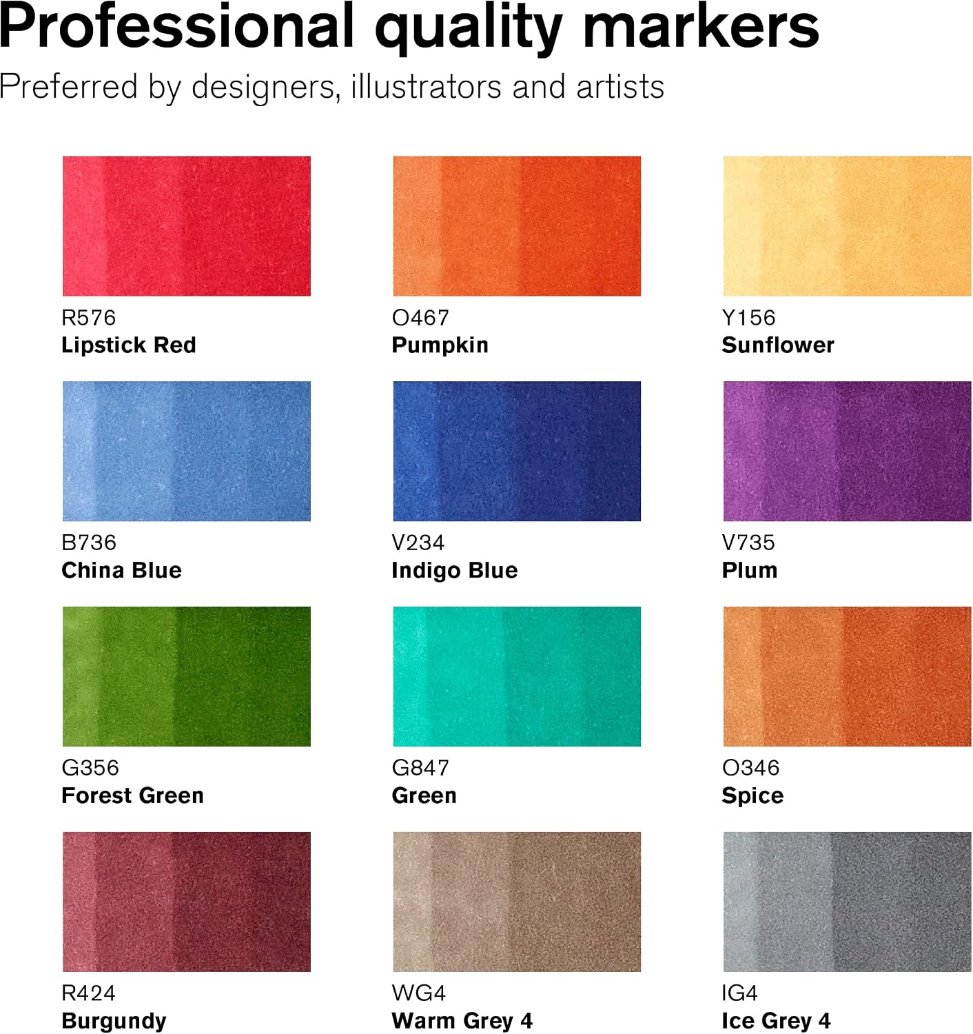 Winsor & Newton ProMarker Set, 12 Count, Tattoo Tones