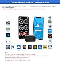 Vista 3 de Veepeak OBDCheck BLE Bluetooth OBD II escáner para iOS y Android, herramienta de diagnóstico del lector de código de luz del motor de control