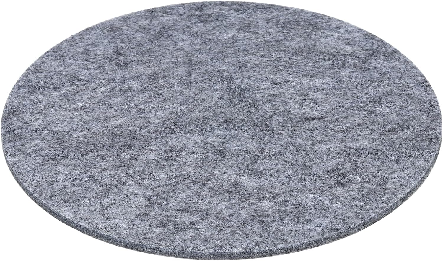 PATIKIL 11.8" Diameter Adhesive Non-Slip Backed Felt, 5mm Thickness Round Lamp Base Anti-Slip Mat Anti-Scratch Pad for Lamp Bases, Gray