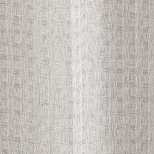 Miniatura 10 de InterDesign Cortina de ducha de tela de punto gofre, estilo hotel de lujo para maestro, invitados, baños de niños, bañeras, puestos, gris jaspeado